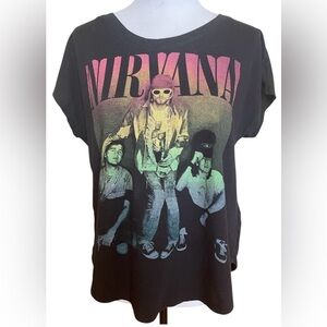 Forever 21 Nirvana Band Tee, Size M, Black